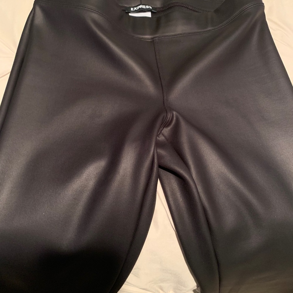 Express faux leather leggings